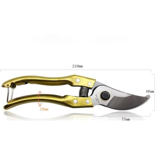 Tuhao Gold Garden Scissors Fruit Tree Pruning Shears Bonsai Pruners Gardening Secateurs Easy Pruners Garden Shears Grafting Tool