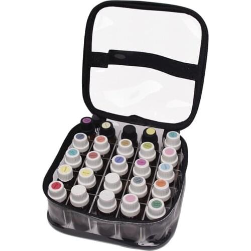 5ml 10ml 15ml PVC Essential Oils Storage Case Organizer 25 Bottles 5-15ml