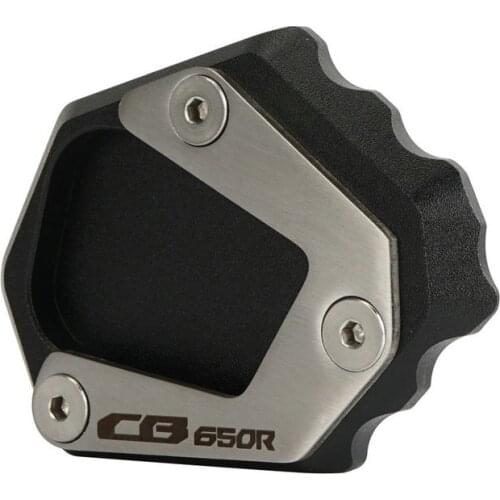 For HONDA CB650R 2019 2020 2021 Motorcycle Aluminum Kickstand Side Stand Enlarger Foot Support Plate Side Stand Extension