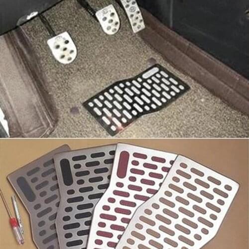 Car Floor mats Carpet Auto Aluminum Pad Plate Pedal Foot Rest Mats for BMW X1 E84 F48 F49 X2 F39 X3 E83 F25 G01 G08