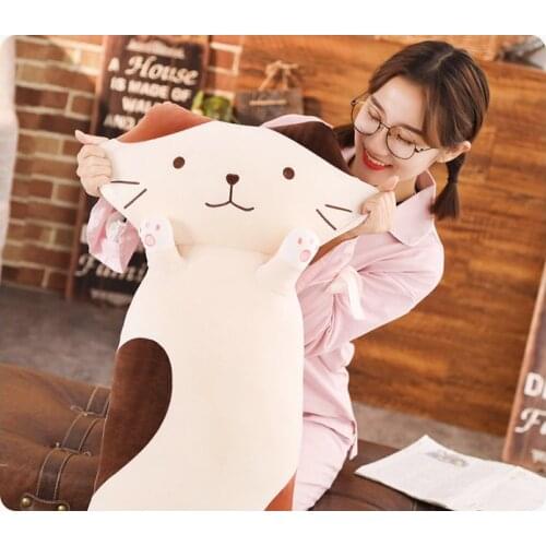 Large 100cm lovely cartoon Kitty plush toy down cotton cat soft doll throw pillow sleeping pillow toy birthday gift b2557