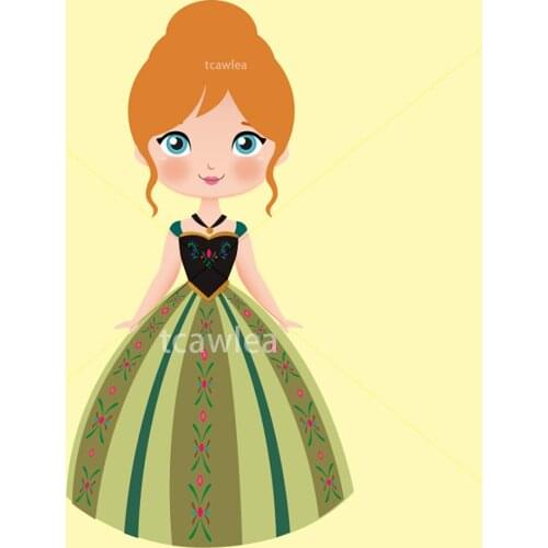 Floral Dress Princess Metal Cutting Dies Human Girl Doll Stencil for DIY Craft Scrapbooking Cards Decorative