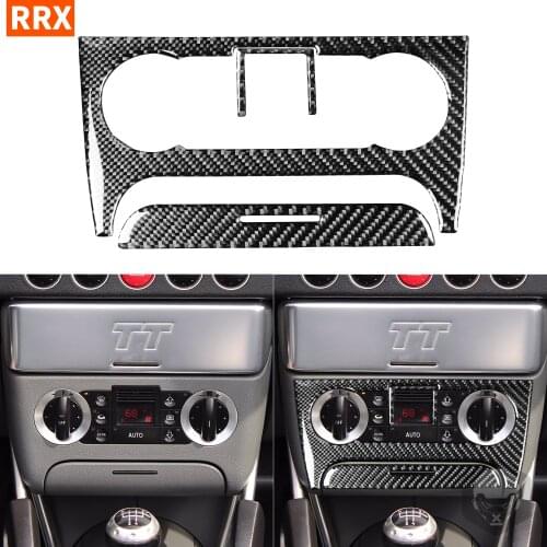 For Audi TT 8N 2001 2002 2003 2004 2005 2006 Carbon Fiber Sticker Car Accessories Air Conditioning Panel Knob Frame Interior