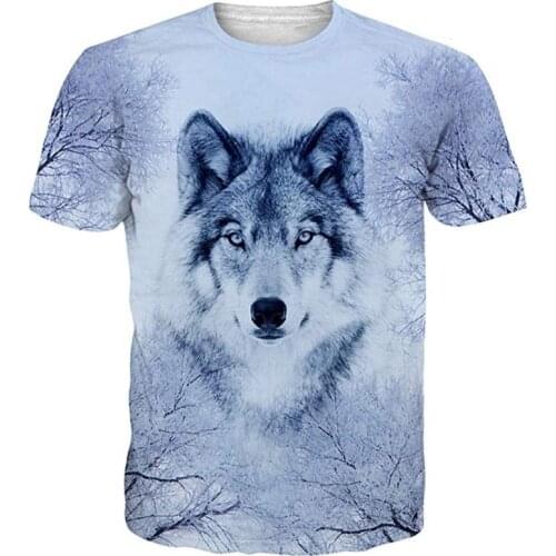 Newest Wolf 3D Print Animal Cool t shirt Funny design T-Shirt Men/women harajuku Short Sleeve 2021 Summer Hip Hop Tops tshirt