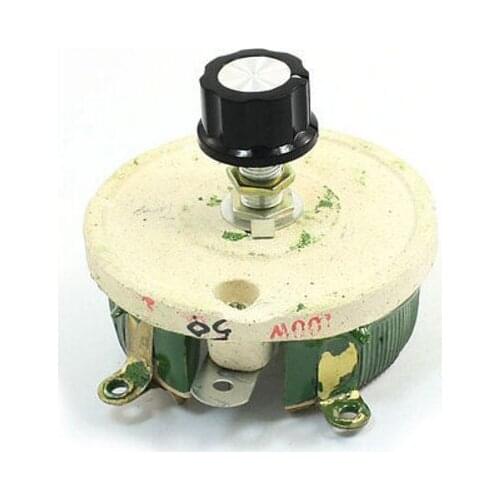 100W 50 Ohm Ceramic Potentiometer Variable Taper Pot Resistor Rheostat