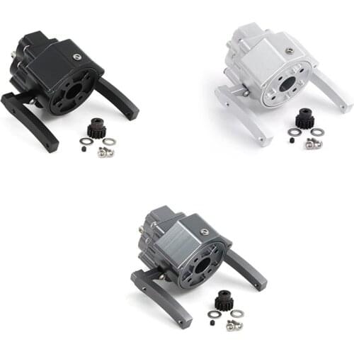 Prefixal Gearbox Front Motor Transmission Gear Box for 1/10 RC Crawler Car Axial SCX10 & SCX10 II 90046 Parts