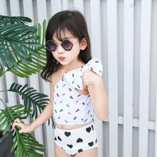 Swimable Girls Bathing Suit Kids Swimwear For Girls Sunscreen 2pcs For Girl Bikini Swimwear Wet-suit Surfing Swimsuit Baby Girls