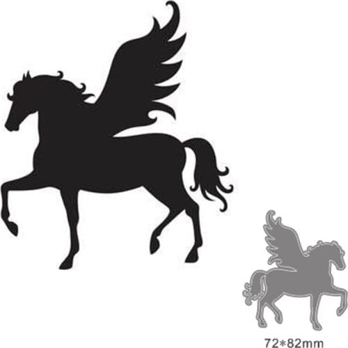 Metal cutting dies cut die mold Angel horse decoration Scrapbook paper craft knife mould blade punch stencils dies