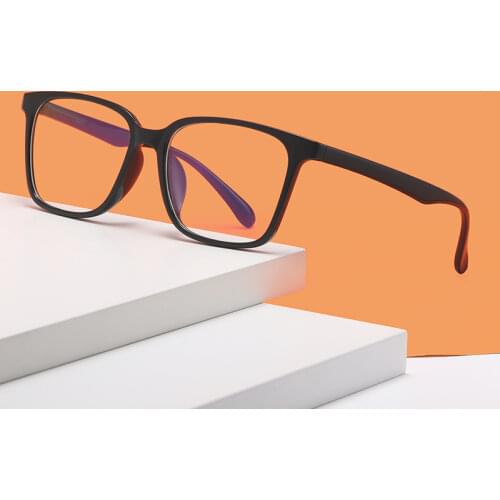 Fashion Square Transparent Clear Lens Eyeglasses Frame for Men Retro Women Glasses Frame Computer Plastic Optical Eyewear