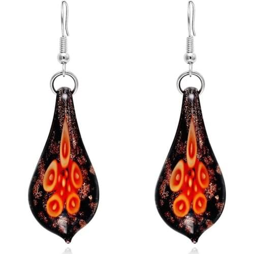 Trendy Creative Ethnic Glaze Earrings for Women Color Pendant Water Drop Earring Fashion Jewelry Accessories Girl Gift Wholesale