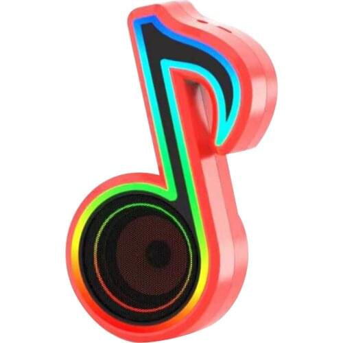 Muslady RGB Glare BT Speaker Mini Portable Radio Wireless Rechargeable Loudspeaker Box TFCard Mobile Phone Computer Audio Player