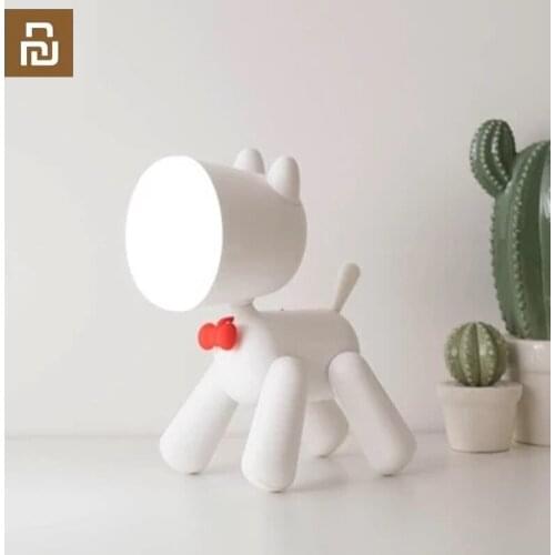 Xiaomi youpin cartoon night light childrens bedroom bedside lamp LED variety dog student reading lamp USB rechargeable