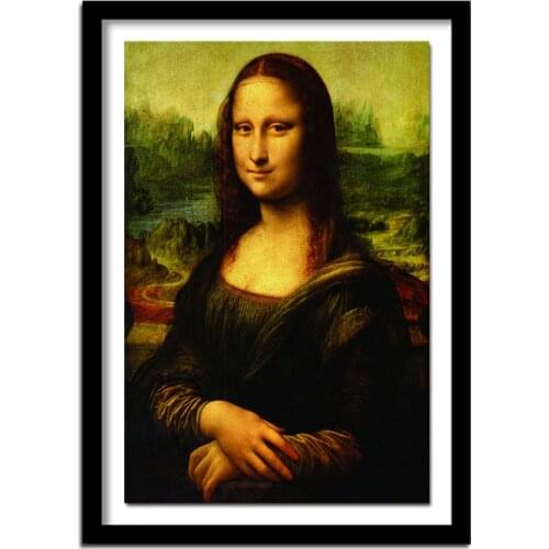 New 5D DIY Diamond Painting "Mona Lisa" Embroidery Full Square Diamond Cross Stitch Rhinestone Painting Home Decor Gift