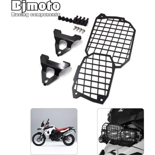 Bjmoto For BMW F800GS/ADV F700GS F650GS Twin 2008-2015 motorbike Front Head light lamp Lens Guard Protector Cover With mounting