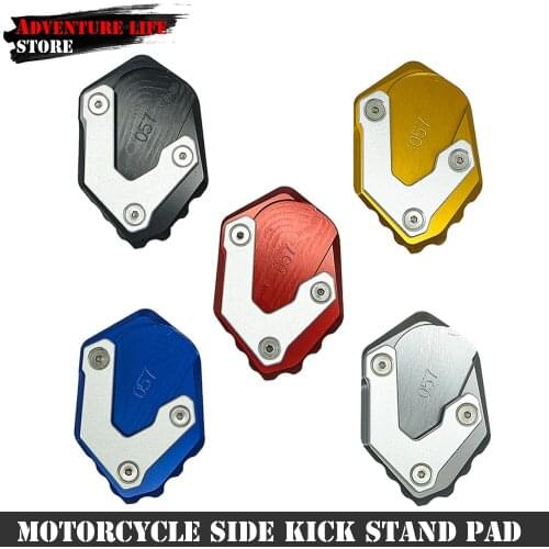 All New Motorcycle Side Kick stand Pad Padel Extension Enlarge Plate Accessories For BMW R1250GS R1200GS F850GS F750GS 2018-2019