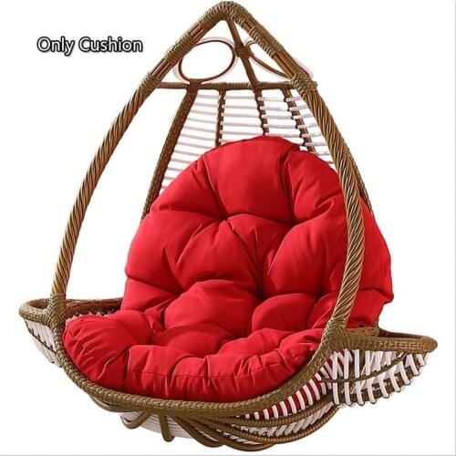 Rocking Chair Seat Cushion Swing Hanging Cushioning Garden Balcony Hanging Patio Basket Back Pads 80x120cm (No Cojines Hammock)