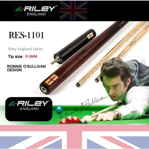 RILEY RES1101 Snooker Cue Single Snooker Cue 9.5mm Deer Tip Professional Ashwood Shaft One Piece Billar with Good Extension