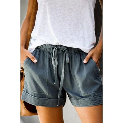 Strive Pocketed Tencel Shorts Plus Size Pocktet Tops Shorts Women Fit Solid Available Shorts Loose Elastic Waist Breathable