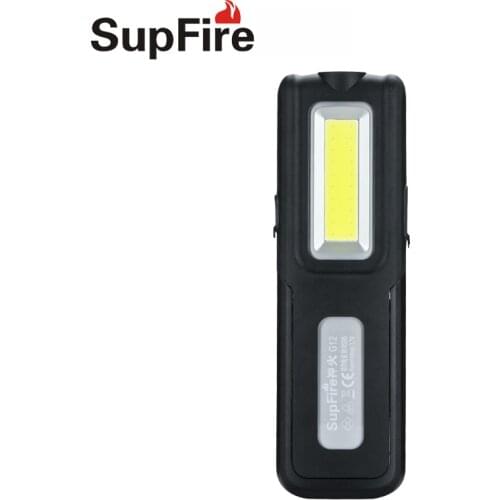 Supfire Cob Flashlight Linterna LED Work Light Vehicle Maintenance Lantern G12 1000lm 18650 Camping Light Tent Lanterna Latarka