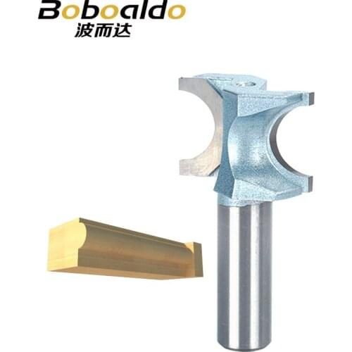 1pcs 1/21/4 Shk Half Round bit Industrial Grade endmills Router Bits for wood end mill Woodworking Tool milling cutter