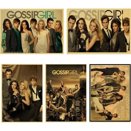 Vintage Poster Gossip Girl poster youth Kelaifuliqiesi Crawford brulee retro poster