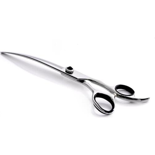 High Quality Professional 7.5 Inch Curved Scissors for Dog Cat Tesoura Pet Grooming Curved Scissors Pets Salon Cutting Shears