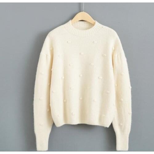 Hot New 2020 Women Wool Sweater Cashmere Knitted Pullover Sweater Round Neck High Quality Jumper