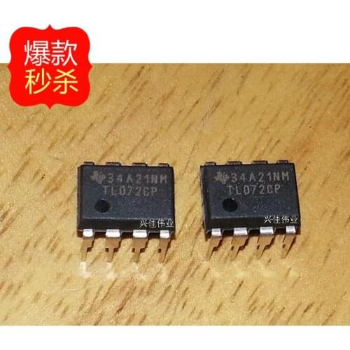 10PCS New original authentic TL072 TL072CP TL072CN op amp TI