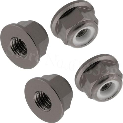 4PCS/lot HSP 102049 Aluminum Nylon Nut M4 02055 1:10 Upgrade Parts For RC Model Car Spare