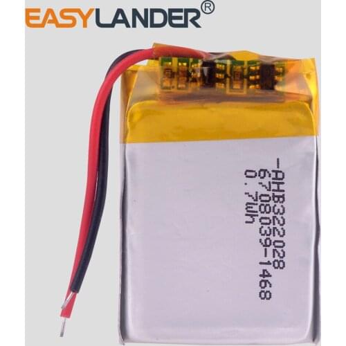 3020283.7v 140mah Lithium Polymer Battery With Board For Mp3 player Mp4 Gps Digital Products DVR Car recorder Register fh03