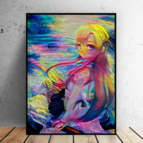 Asuna Waitress Canvas Painting Art Print Poster Picture Wall Modern Minimalist Bedroom Living Room Decoration