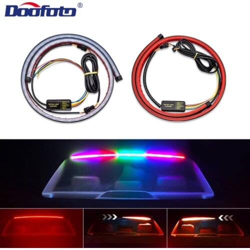 Auto Interior Accessories 12V Car LED Strip Brake lights Universal Rear Tail Warning Turn Signal Lamp DRL Daytime Running Light