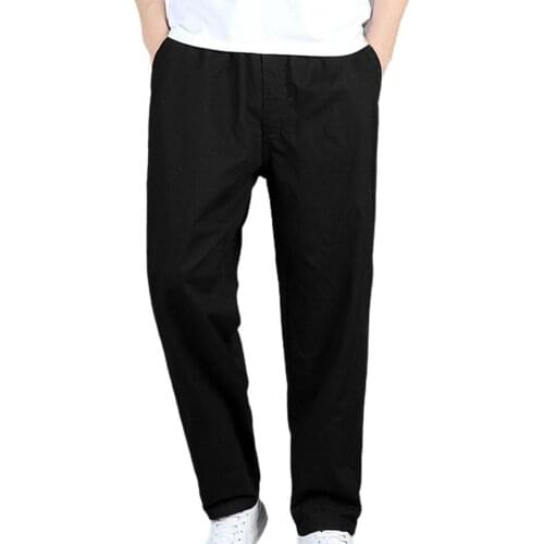 High Waist Oversize Suit Pants Men Elastic Waist Straight Business Trousers Male Clothing Oversize Suit Pants Trousers