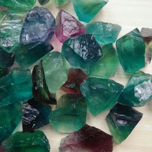 100g Pure Natural Crystal Stone Raw Fluorite Purple & Green Beautiful Color Fluorite Healing 7 Chakra