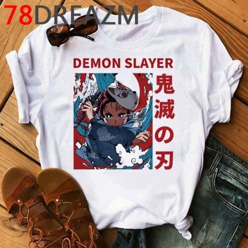 Demon Slayer T Shirt Women/men Kimetsu No Yaiba Kawaii Graphic Tees Cartoon Demon Blade Blade of Ghost Tshirt Female/male