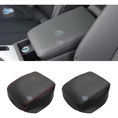 For Audi A4 B9 2017 2018 2019 Microfiber Leather Car Interior Center Console Armrest Box Cover Protective Trim