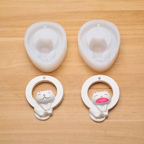 Ring Cat Mold Gemstone Jewelry Silicone Mold is Suitable for Resin Epoxy Resin Diy Craft Pendants Jewelry Making
