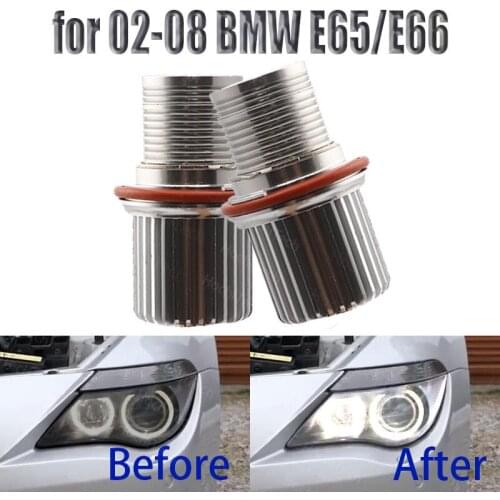 90W Super Bright White LED Angel Eyes LED Marker Halo Ring Light for 02-08 BMW 7-series E65/E66 (745i, 745Li, 750i, 750Li, 760i)