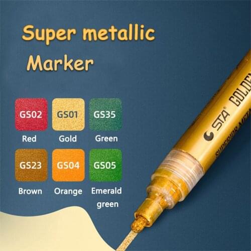 Model Coloring Pen Piant Marker Set for Rock Painting Stone Ceramic Glass Thick Nib Marking Pens Art Supplies Craft Ink Writing