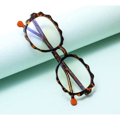 Man Eyeglasses Frames For Women Oval Statement Unusual Glasses Anti Blue Light TR90 Unisex Computer Clear Glasses Lunette