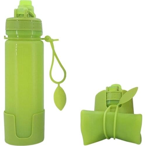 Soft Foldable Flask 500ml Water Bottle Hydration Water Bladder for Running Marathon Cycling Trail Hiking