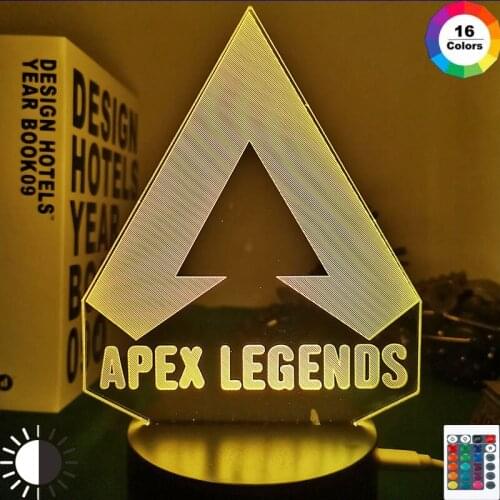 Apex Legends LOGO Night Light Led Color Changing Light for Game Room Decor Ideas Cool Event Prize Gamers Birthdays Gift Usb Lamp