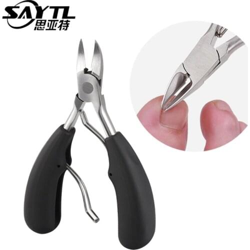 1pcs Professional Nail Clippers Trimmer Cutters For Manicure Stainless Steel Ingrown Toenail Cuticle Scissor Nail Tool