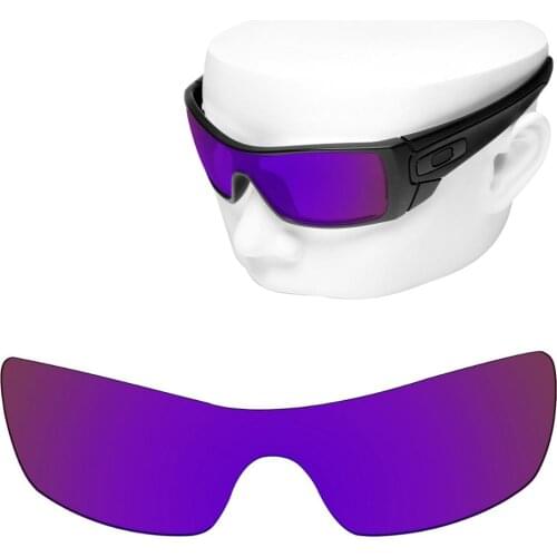 OOWLIT Polarized Replacement Lenses of Purple Mirror for-Oakley Batwolf OO9101 Sunglasses
