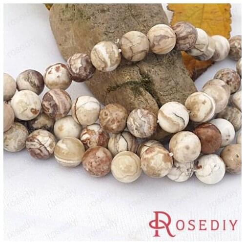 Wholesale Diameter 10mm Round Natural Beads Diy Jewelry Findings Accessories Roughly 36 pieces(JM6684)