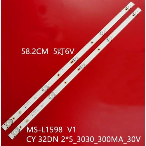 LED light bar Ms-l1598 V1 light bar 2*5_3030_300MA_30V LCD TV 5 lights 2 lights Ms-l1598 V1 2*5_3030_300MA_30V