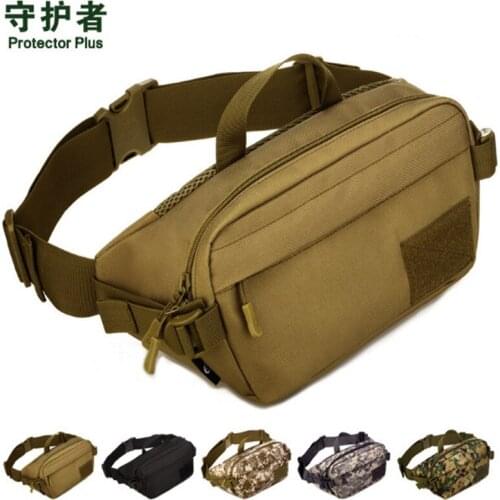 Tactical Waist Bag Protector Plus Y120 Camouflage Nylon Sports Bag Military Outdoor Hiking Running Bag
