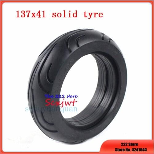 High quality 5-inch Electric scooter solid rubber tires 137x41 mm DIY trolley scooter wheel tyres 137*41 Wheelchair tyres