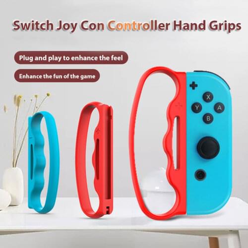 1 Pair Game Joy Con Controller Hand Grips with Wrist Straps for Nintendo Switch NS Fitness Boxing Handle Grip Game Accessories