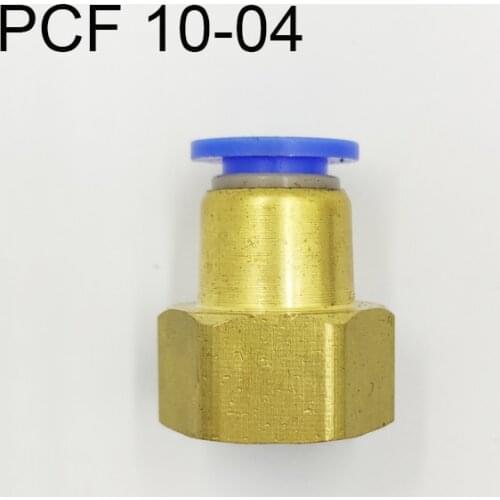 10Pcs Pneumatic Female Straight Air Fittings 10mm Tube Push In 1/2" Quick Connector PCF 10-04